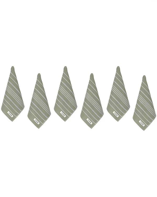 Classic Bath Washcloth Bundle- 6 Pack - Hedge Green