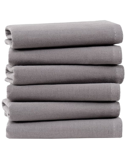 Terra Bath Washcloth  Bundle - 6 Pack - Grey