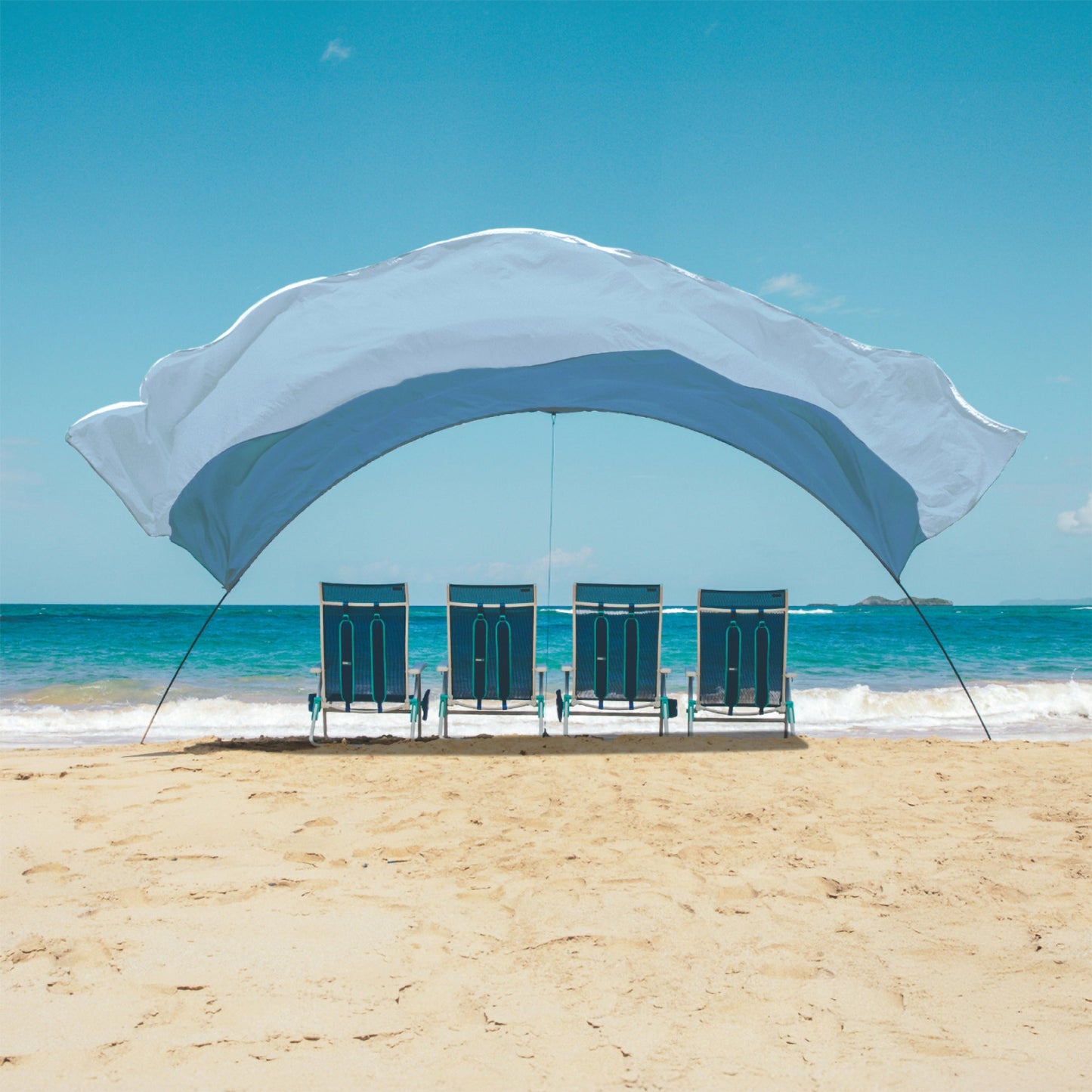 Shibumi Shade with Wind Assist - Summer Sky