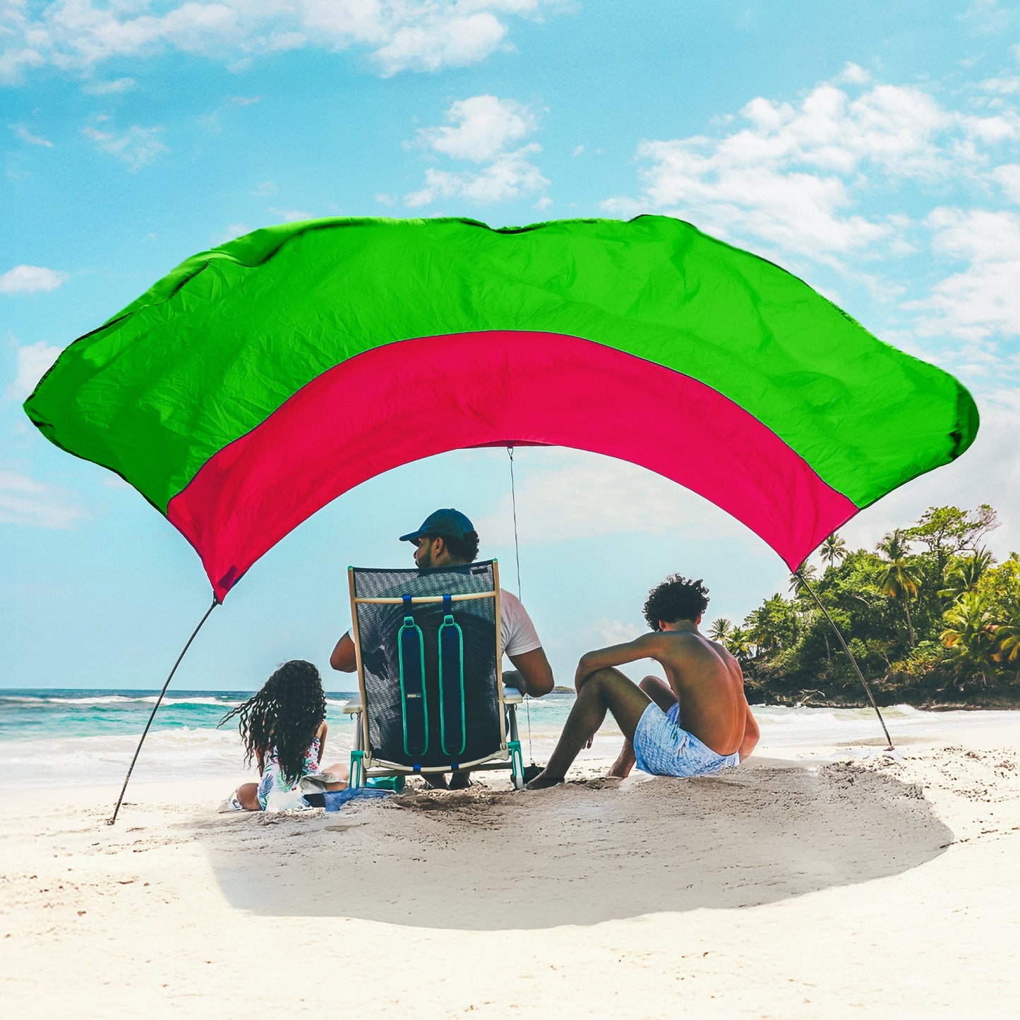 Shibumi Shade with Wind Assist - Hibiscus