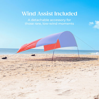Shibumi Shade with Wind Assist - Coral